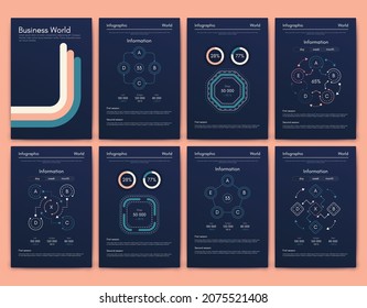 infografía de gráficos vectoriales con teléfono móvil. Plantilla para crear aplicaciones móviles, diseño de flujo de trabajo, diagrama, banner, diseño web, informes de negocios. Vector de acciones