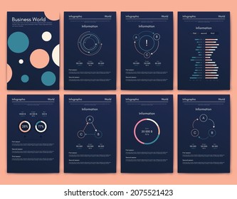 Vector graphics infographics with mobile phone. Template for creating mobile applications, workflow layout, diagram, banner, web design, business reports. Stock vector