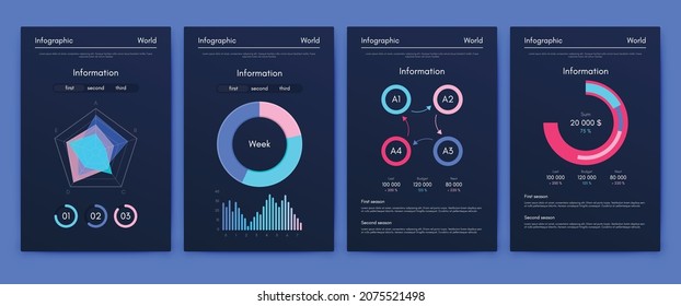 Vector graphics infographics with mobile phone. Template for creating mobile applications, workflow layout, diagram, banner, web design, business reports. Stock vector