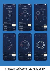infografía de gráficos vectoriales con teléfono móvil. Plantilla para crear aplicaciones móviles, diseño de flujo de trabajo, diagrama, banner, diseño web, informes de negocios. Vector de acciones