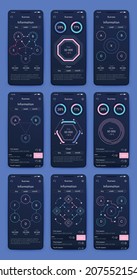 infografía de gráficos vectoriales con teléfono móvil. Plantilla para crear aplicaciones móviles, diseño de flujo de trabajo, diagrama, banner, diseño web, informes de negocios. Vector de acciones