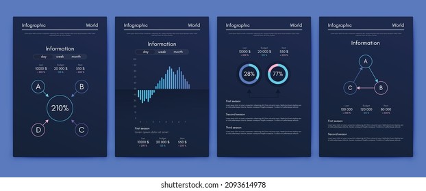 infografía de gráficos vectoriales con teléfono móvil. Plantilla para crear aplicaciones móviles, diseño de flujo de trabajo, diagrama, banner, diseño web, informes de negocios. Vector de acciones