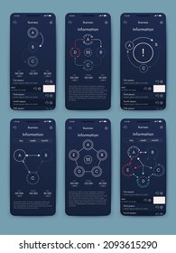 Vector graphics infographics with mobile phone. Template for creating mobile applications, workflow layout, diagram, banner, web design, business reports. Stock vector