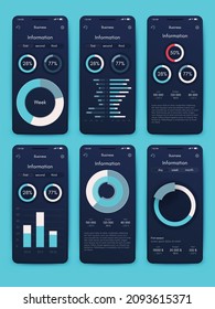 Vector graphics infographics with mobile phone. Template for creating mobile applications, workflow layout, diagram, banner, web design, business reports. Stock vector