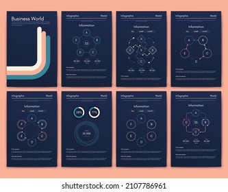 Vektorgrafik-Infografiken mit Handy. Vorlage für die Erstellung von mobilen Anwendungen, Workflow-Layout, Diagramm, Banner, Web-Design, Geschäftsberichte. Stock-Vektorgrafik