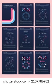 infografía de gráficos vectoriales con teléfono móvil. Plantilla para crear aplicaciones móviles, diseño de flujo de trabajo, diagrama, banner, diseño web, informes de negocios. Vector de acciones