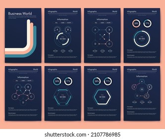 Vector graphics infographics with mobile phone. Template for creating mobile applications, workflow layout, diagram, banner, web design, business reports. Stock vector