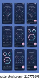 Vector graphics infographics with mobile phone. Template for creating mobile applications, workflow layout, diagram, banner, web design, business reports. Stock vector
