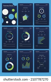 Vektorgrafik-Infografiken mit Handy. Vorlage für die Erstellung von mobilen Anwendungen, Workflow-Layout, Diagramm, Banner, Web-Design, Geschäftsberichte. Stock-Vektorgrafik