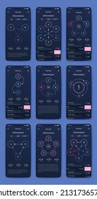 Vector graphics infographics with mobile phone. Template for creating mobile applications, workflow layout, diagram, banner, web design, business reports. Stock vector