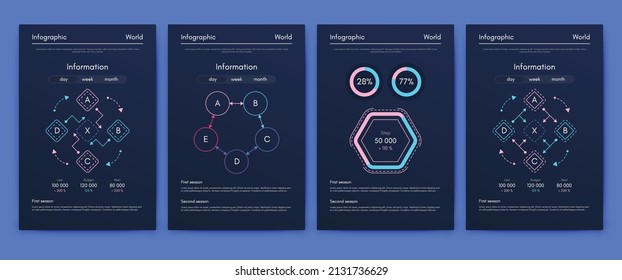 Vektorgrafik-Infografiken mit Handy. Vorlage für die Erstellung von mobilen Anwendungen, Workflow-Layout, Diagramm, Banner, Web-Design, Geschäftsberichte. Stock-Vektorgrafik