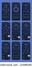 infografía de gráficos vectoriales con teléfono móvil. Plantilla para crear aplicaciones móviles, diseño de flujo de trabajo, diagrama, banner, diseño web, informes de negocios. Vector de acciones