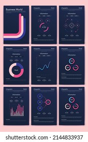 Vektorgrafik-Infografiken mit Handy. Vorlage für die Erstellung von mobilen Anwendungen, Workflow-Layout, Diagramm, Banner, Web-Design, Geschäftsberichte. Stock-Vektorgrafik