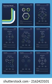Vector graphics infographics with mobile phone. Template for creating mobile applications, workflow layout, diagram, banner, web design, business reports. Stock vector