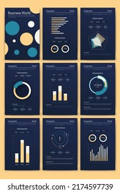 Vector graphics infographics with mobile phone. Template for creating mobile applications, workflow layout, diagram, banner, web design, business reports. Stock vector