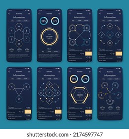 Vector graphics infographics with mobile phone. Template for creating mobile applications, workflow layout, diagram, banner, web design, business reports. Stock vector