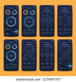 Vector graphics infographics with mobile phone. Template for creating mobile applications, workflow layout, diagram, banner, web design, business reports. Stock vector