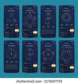 Vector graphics infographics with mobile phone. Template for creating mobile applications, workflow layout, diagram, banner, web design, business reports. Stock vector