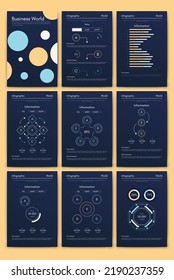 Vector graphics infographics with mobile phone. Template for creating mobile applications, workflow layout, diagram, banner, web design, business reports. Stock vector