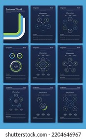 Vector graphics infographics with mobile phone. Template for creating mobile applications, workflow layout, diagram, banner, web design, business reports. Stock vector