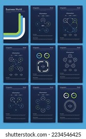 Vector graphics infographics with mobile phone. Template for creating mobile applications, workflow layout, diagram, banner, web design, business reports. Stock vector