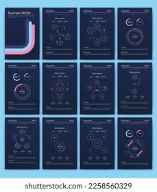 infografía de gráficos vectoriales con teléfono móvil. Plantilla para crear aplicaciones móviles, diseño de flujo de trabajo, diagrama, banner, diseño web, informes de negocios. Vector de acciones