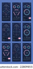 Vector graphics infographics with mobile phone. Template for creating mobile applications, workflow layout, diagram, banner, web design, business reports. Stock vector