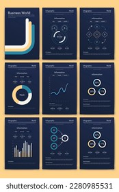 Vektorgrafik-Infografiken mit Handy. Vorlage für die Erstellung von mobilen Anwendungen, Workflow-Layout, Diagramm, Banner, Web-Design, Geschäftsberichte. Stock-Vektorgrafik