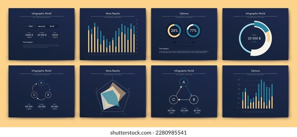 infografía de gráficos vectoriales con teléfono móvil. Plantilla para crear aplicaciones móviles, diseño de flujo de trabajo, diagrama, banner, diseño web, informes de negocios. Vector de acciones