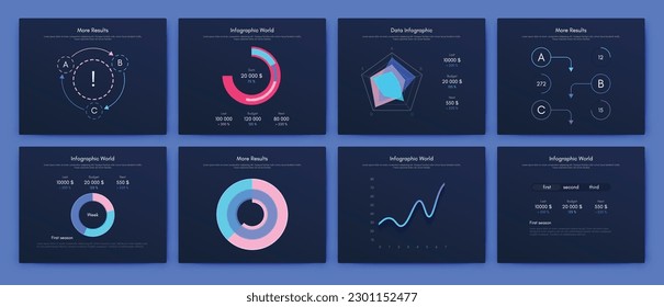 Vector graphics infographics with mobile phone. Template for creating mobile applications, workflow layout, diagram, banner, web design, business reports. Stock vector