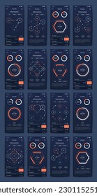 Vector graphics infographics with mobile phone. Template for creating mobile applications, workflow layout, diagram, banner, web design, business reports. Stock vector