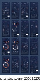 Vector graphics infographics with mobile phone. Template for creating mobile applications, workflow layout, diagram, banner, web design, business reports. Stock vector