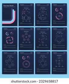 Vector graphics infographics with mobile phone. Template for creating mobile applications, workflow layout, diagram, banner, web design, business reports. Stock vector