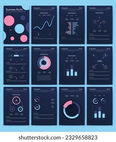 infografía de gráficos vectoriales con teléfono móvil. Plantilla para crear aplicaciones móviles, diseño de flujo de trabajo, diagrama, banner, diseño web, informes de negocios. Vector de acciones