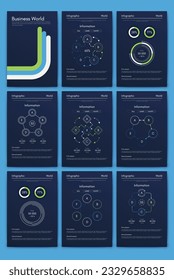 Vector graphics infographics with mobile phone. Template for creating mobile applications, workflow layout, diagram, banner, web design, business reports. Stock vector