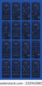 Vektorgrafik-Infografiken mit Handy. Vorlage für die Erstellung von mobilen Anwendungen, Workflow-Layout, Diagramm, Banner, Web-Design, Geschäftsberichte. Stock-Vektorgrafik