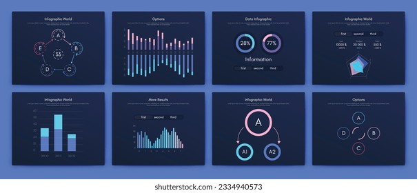Vector graphics infographics with mobile phone. Template for creating mobile applications, workflow layout, diagram, banner, web design, business reports. Stock vector