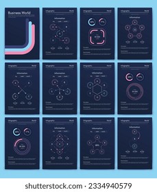infografía de gráficos vectoriales con teléfono móvil. Plantilla para crear aplicaciones móviles, diseño de flujo de trabajo, diagrama, banner, diseño web, informes de negocios. Vector de acciones