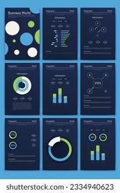 infografía de gráficos vectoriales con teléfono móvil. Plantilla para crear aplicaciones móviles, diseño de flujo de trabajo, diagrama, banner, diseño web, informes de negocios. Vector de acciones
