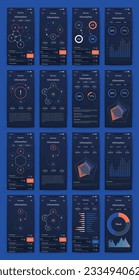 Vector graphics infographics with mobile phone. Template for creating mobile applications, workflow layout, diagram, banner, web design, business reports. Stock vector