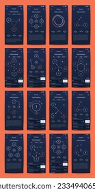 infografía de gráficos vectoriales con teléfono móvil. Plantilla para crear aplicaciones móviles, diseño de flujo de trabajo, diagrama, banner, diseño web, informes de negocios. Vector de acciones