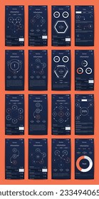 infografía de gráficos vectoriales con teléfono móvil. Plantilla para crear aplicaciones móviles, diseño de flujo de trabajo, diagrama, banner, diseño web, informes de negocios. Vector de acciones