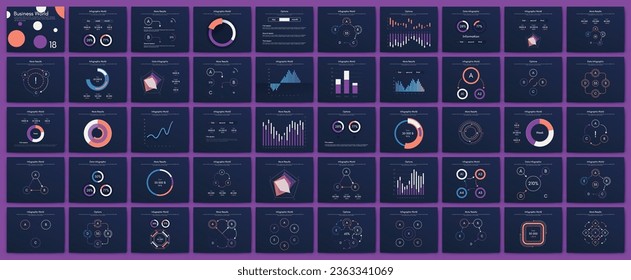 Vector graphics infographics with mobile phone. Template for creating mobile applications, workflow layout, diagram, banner, web design, business reports. Stock vector