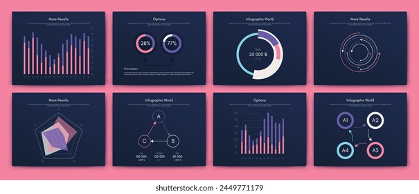 Vector graphics infographics with mobile phone. Template for creating mobile applications, workflow layout, diagram, banner, web design, business reports. Stock vector