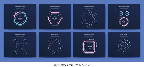 Vector graphics infographics with mobile phone. Template for creating mobile applications, workflow layout, diagram, banner, web design, business reports. Stock vector