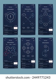 Vector graphics infographics with mobile phone. Template for creating mobile applications, workflow layout, diagram, banner, web design, business reports. Stock vector
