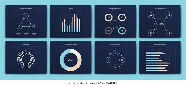 Vector gráficos infografías con el teléfono móvil. Plantilla para crear aplicaciones móviles, diseño de flujo de trabajo, diagrama, Anuncio, Diseño web, informes empresariales. Vector de acciones