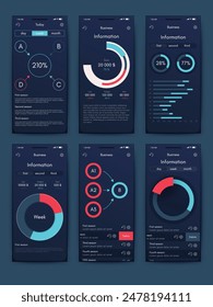 Vector graphics infographics with mobile phone. Template for creating mobile applications, workflow layout, diagram, banner, web design, business reports. Stock vector