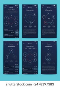 Vector gráficos infografías con el teléfono móvil. Plantilla para crear aplicaciones móviles, diseño de flujo de trabajo, diagrama, Anuncio, Diseño web, informes empresariales. Vector de acciones