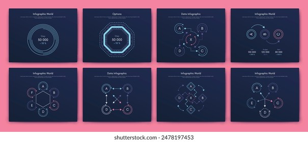 Vektorgrafik Grafik Infografiken mit Handy. Vorlage zum Erstellen mobiler Anwendungen, Workflow-Layout, Diagramm, Banner, Webdesign, Geschäftsberichte. Vektorgrafik
